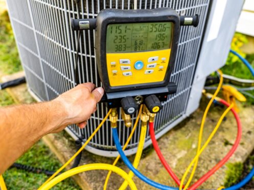 AC Unit Being Tested